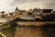 Charles-Francois Daubigny The Village, Auvers-sur-Oise Spain oil painting artist